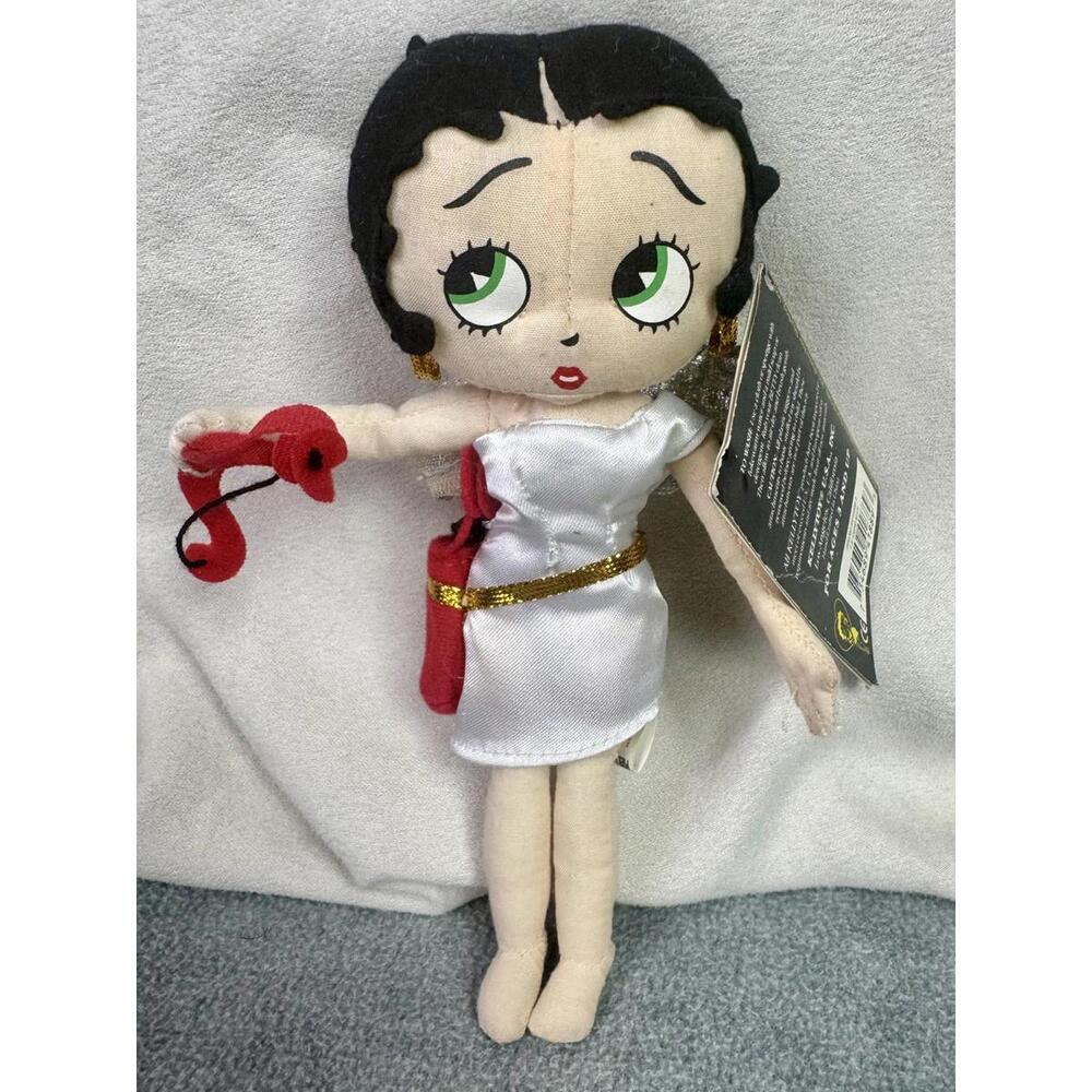 vintage betty boop angel plush 7in kellytoy nwt cartoon collectible